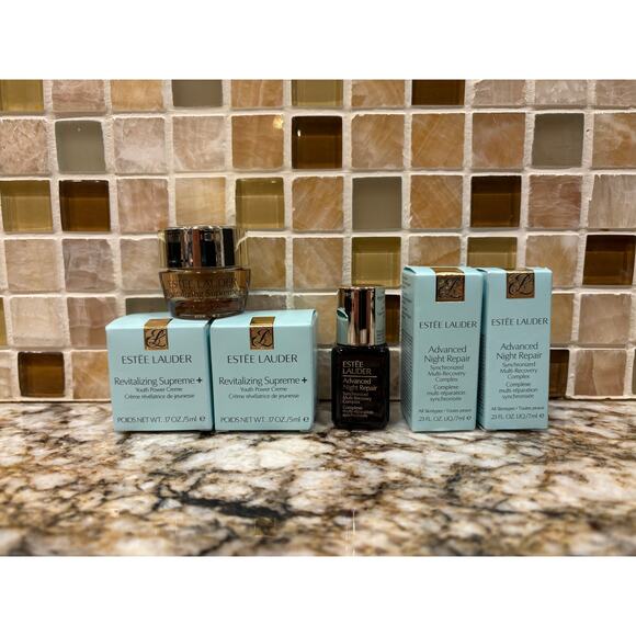 Estée Lauder Advanced Night Repair Serum & Revitalizing Supreme+ Crème - Picture 1 of 4